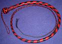 5ft Red and Black 20 plait Signal with Box Pattern Knot A